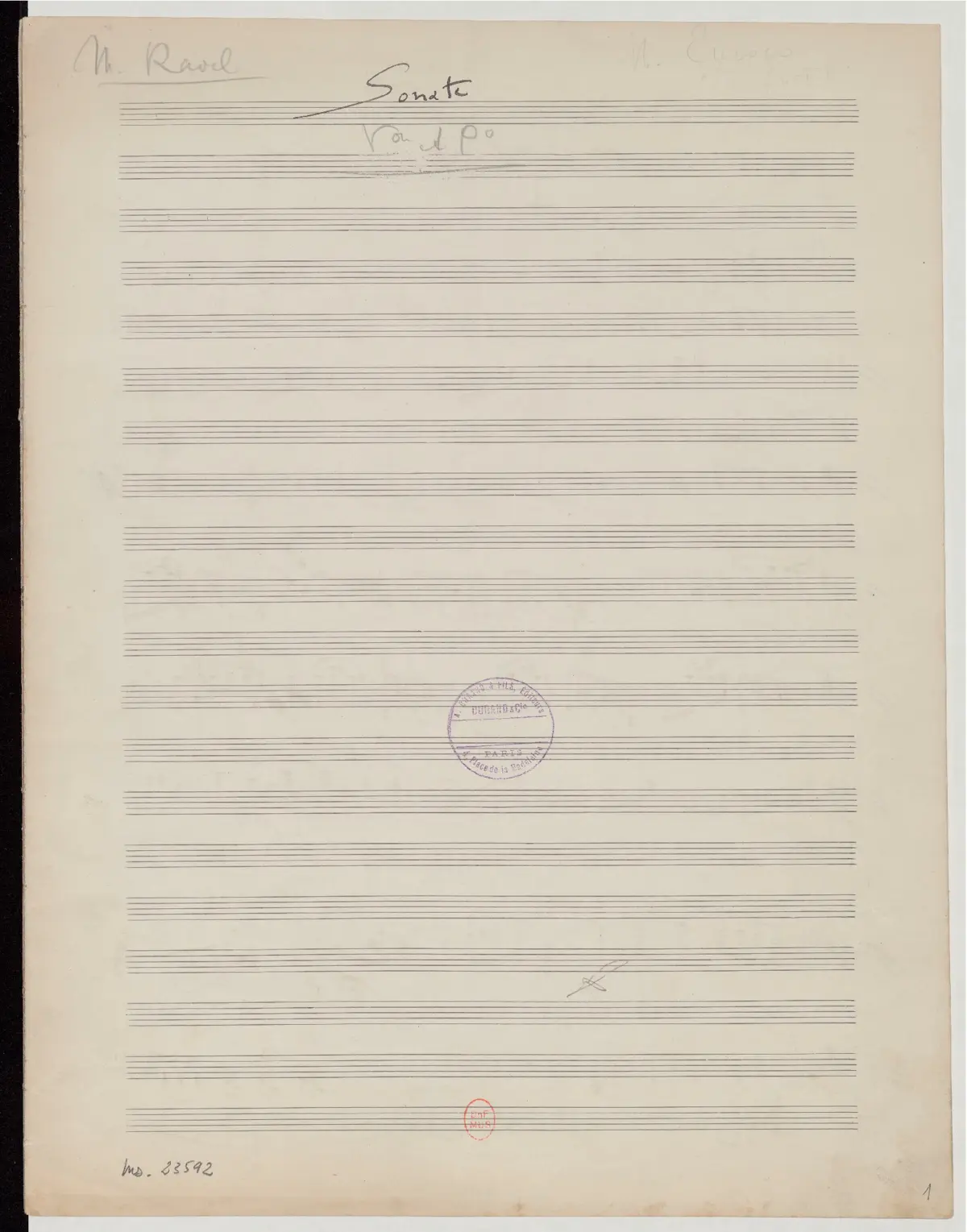 Violin Sonata No.2 - Page 1