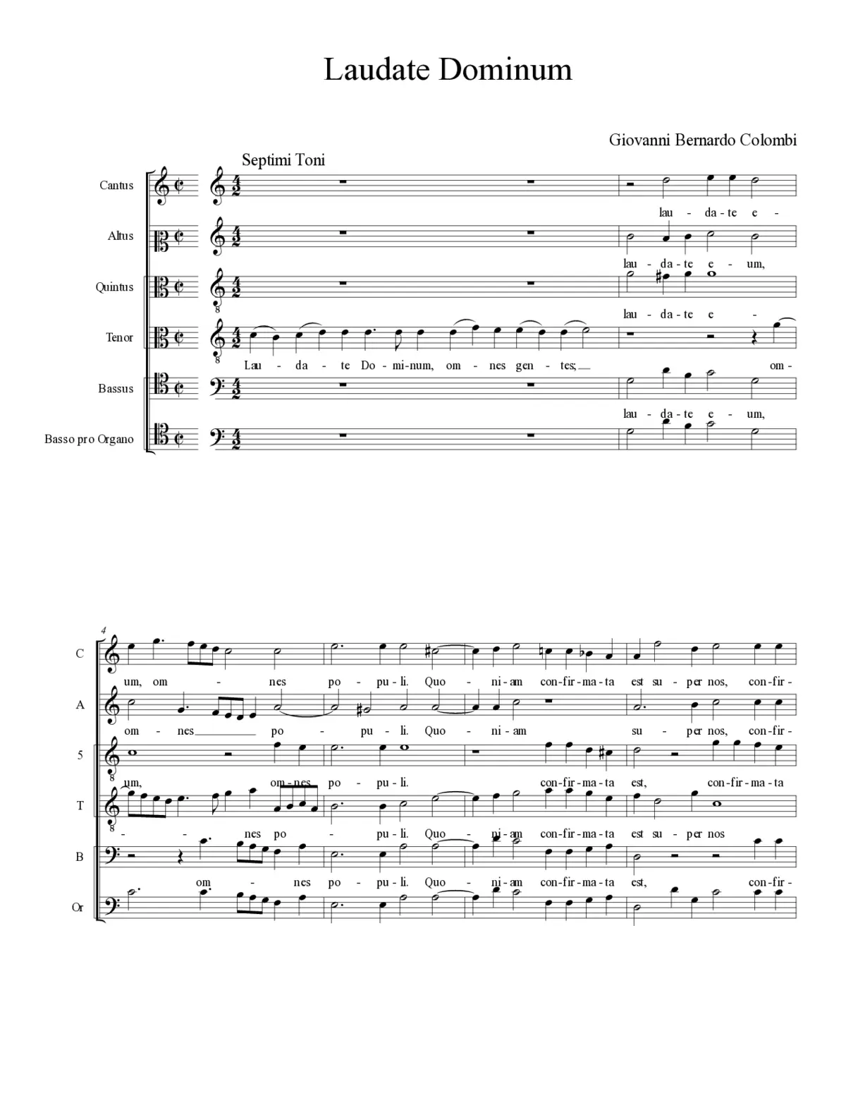 Laudate Dominum - Page 1