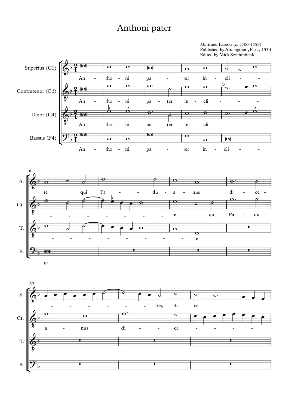 Anthoni pater inclite - Page 1