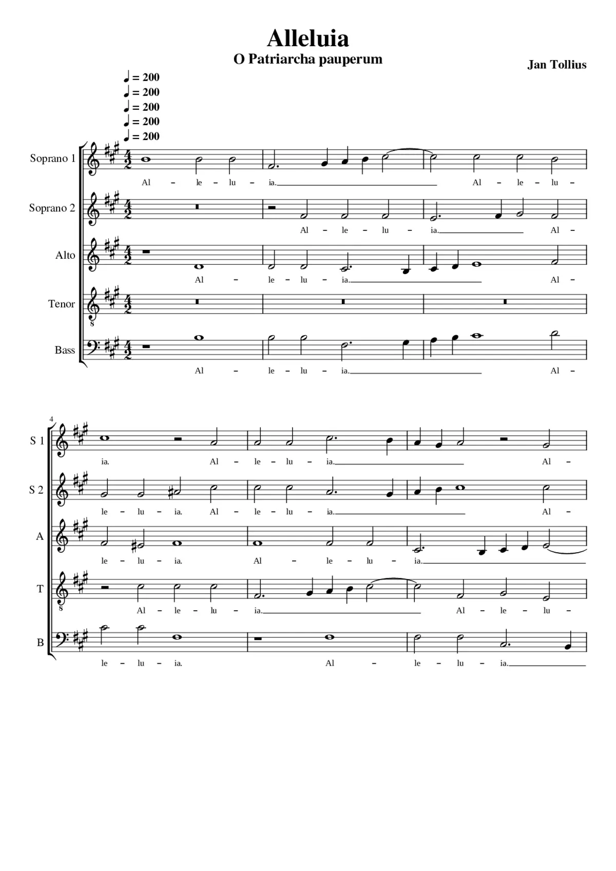 Alleluia O Patriarcha pauperum - Page 1
