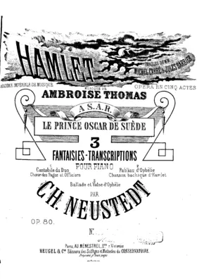 3 Fantasy-Transcriptions on 'Hamlet'