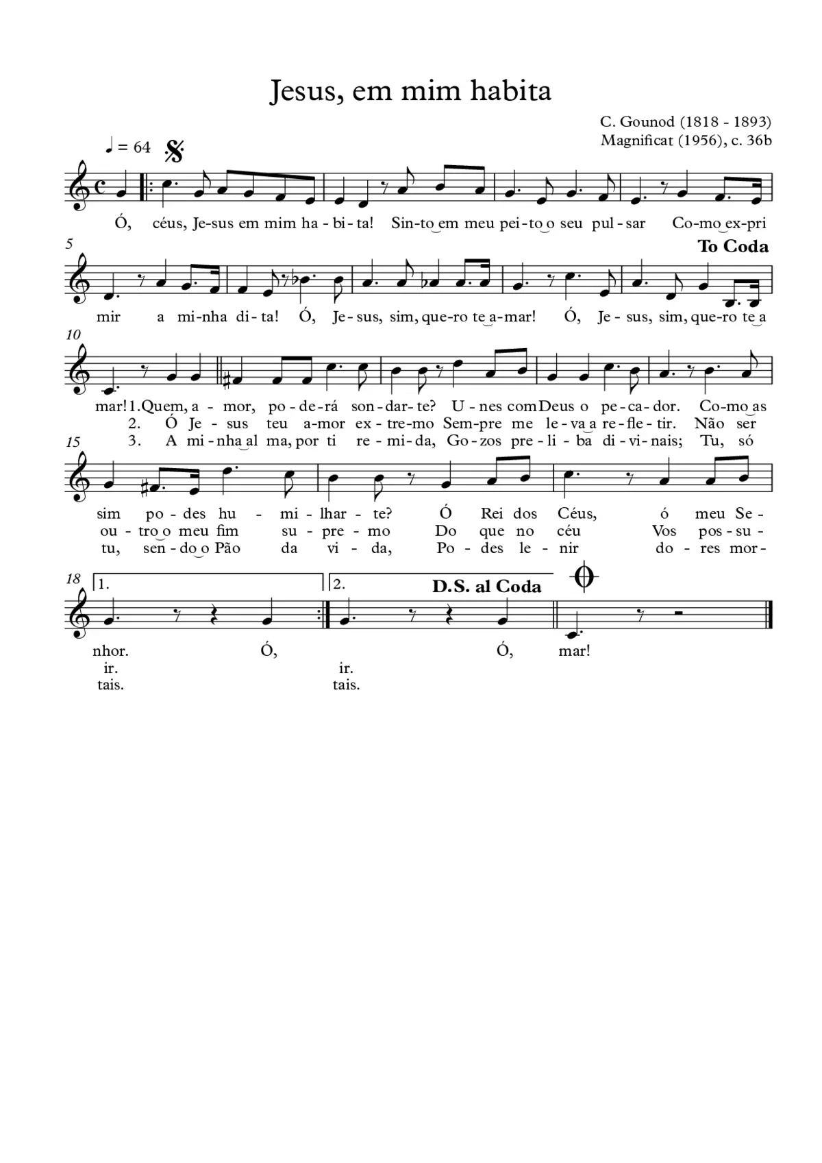 Jesus, em mim habita - Page 1