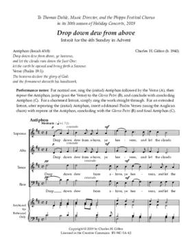 Drop down dew from above