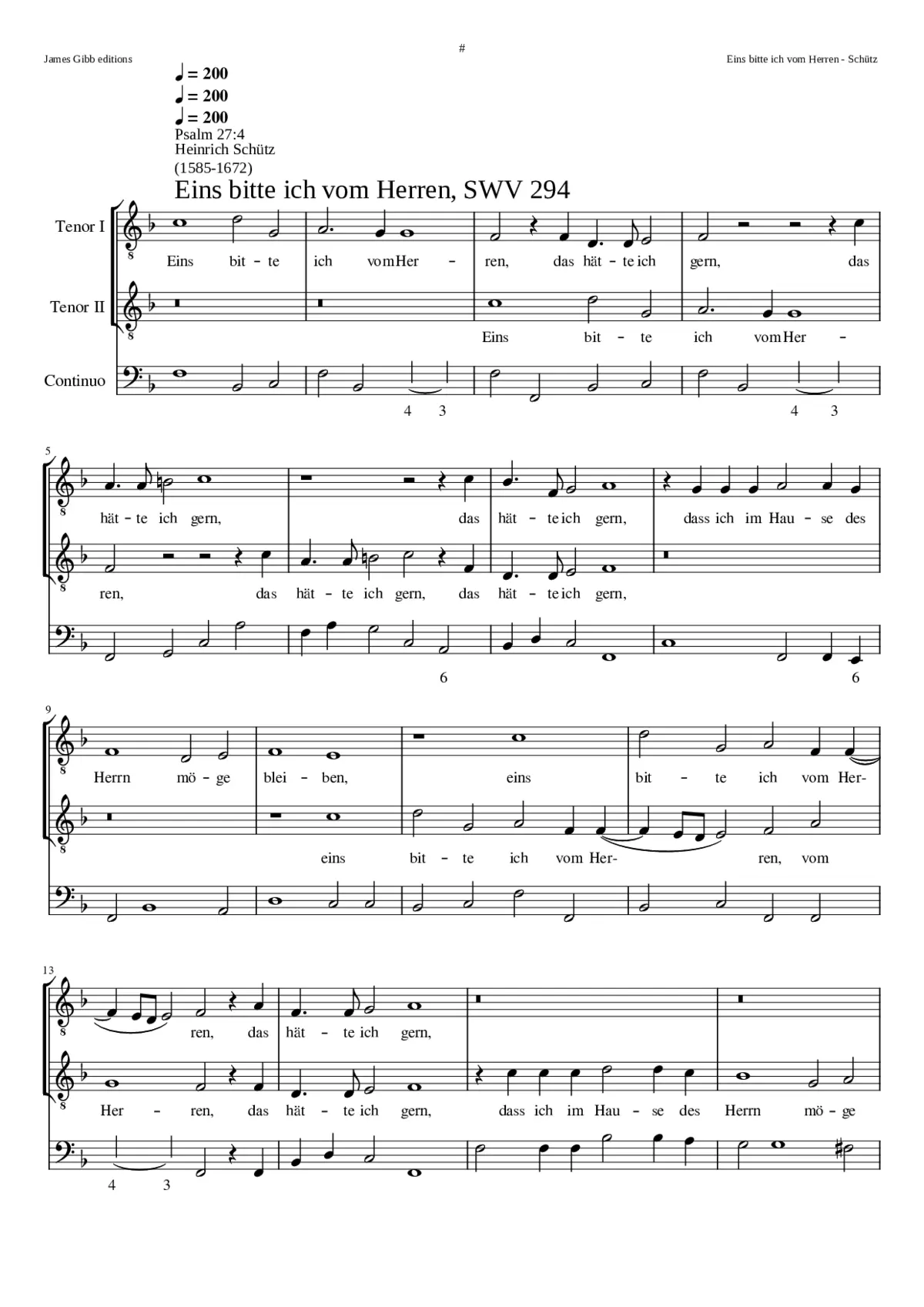 Eins bitte ich vom Herren - Page 1