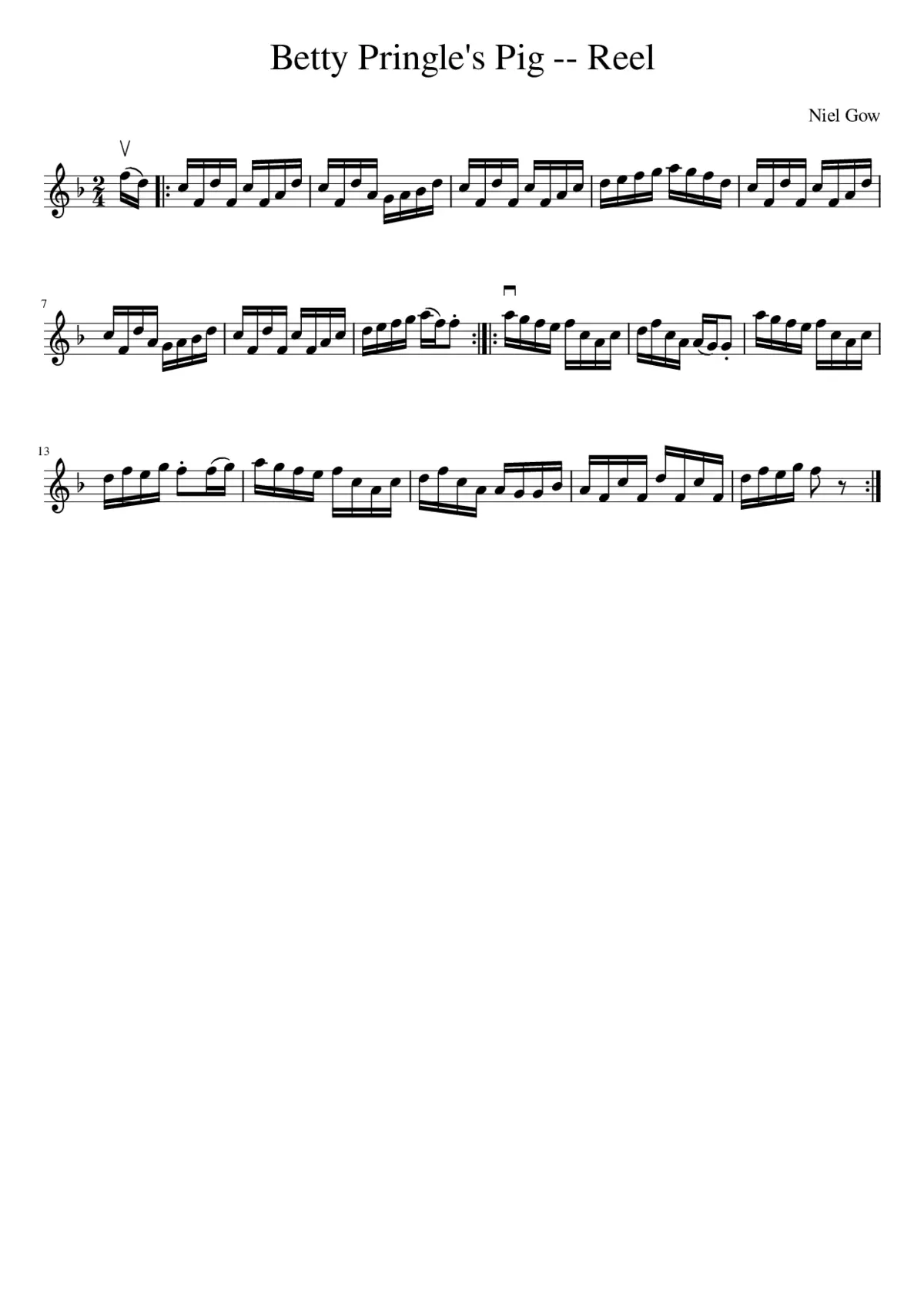 Betty Pringle's Pig -- Reel - Page 1