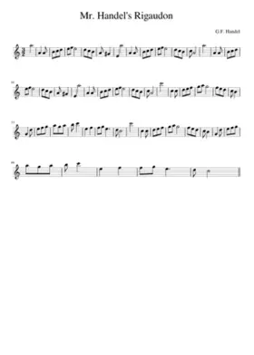 Mr. Handel's Rigaudon