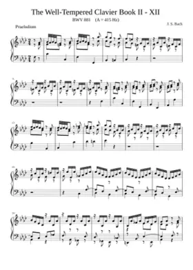 Prelude and Fugue in F minor BWV 881