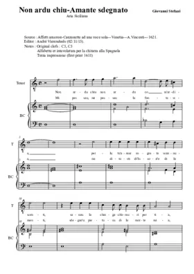 Non ardu chiu - Amante sdegnato
