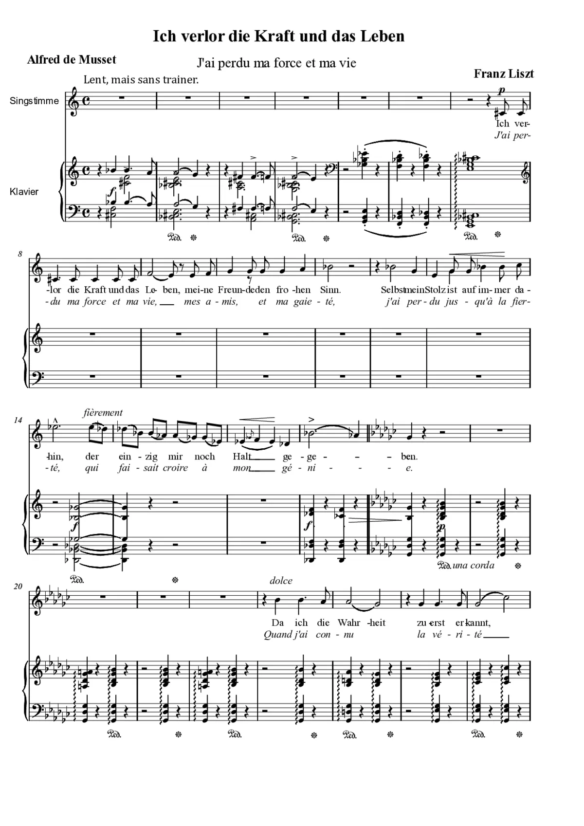 J’ai perdu ma force et ma vie - Page 1