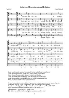 Lobet den Herren in seinem Heiligtum