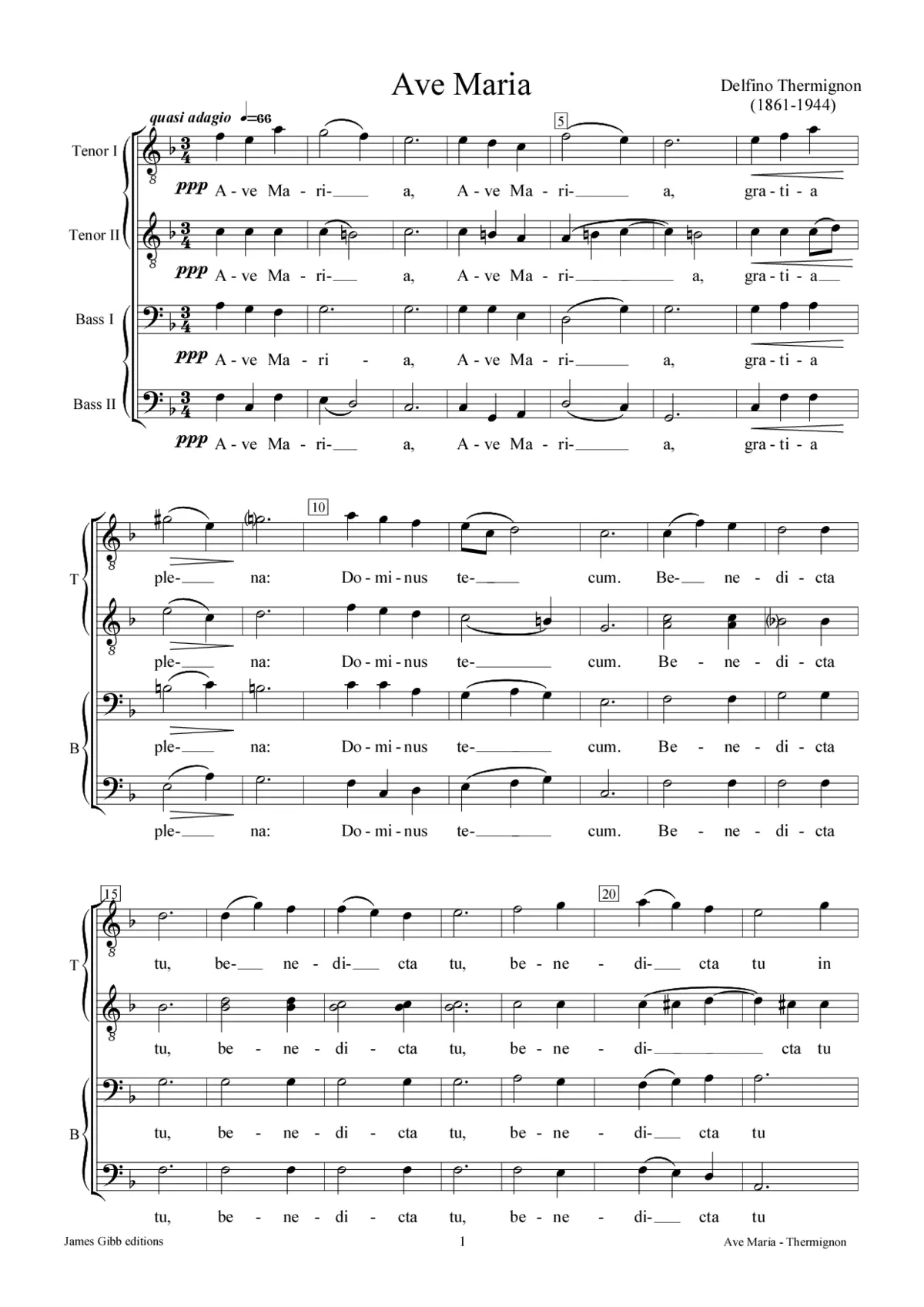 Ave Maria - Page 1