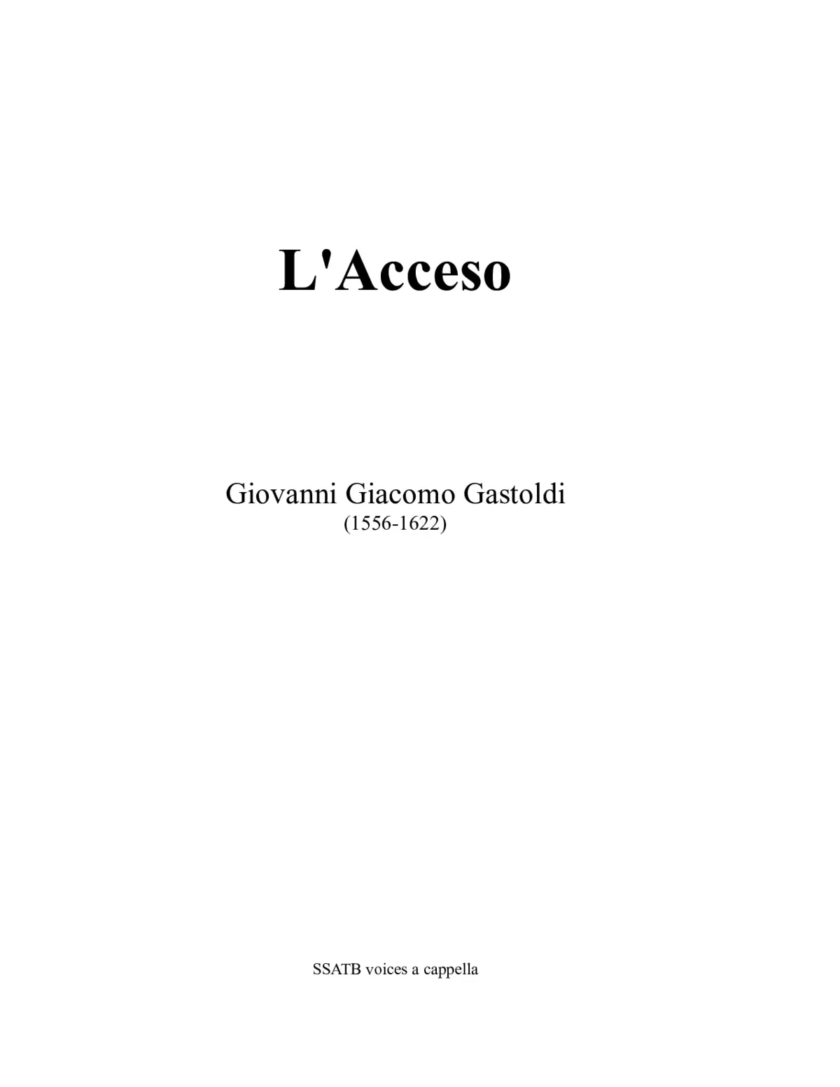 L'Acceso - Page 1
