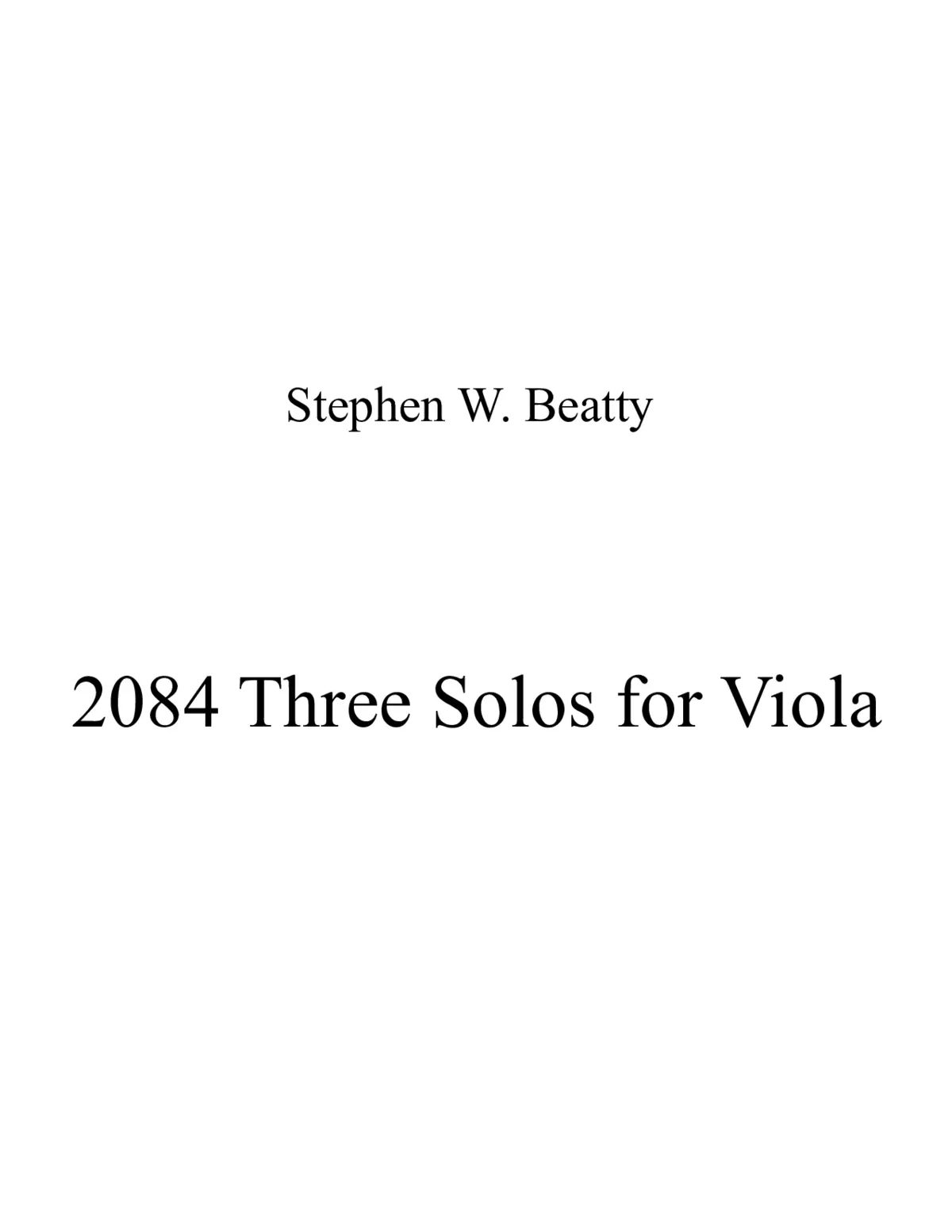 Three Solos for Viola - Page 1