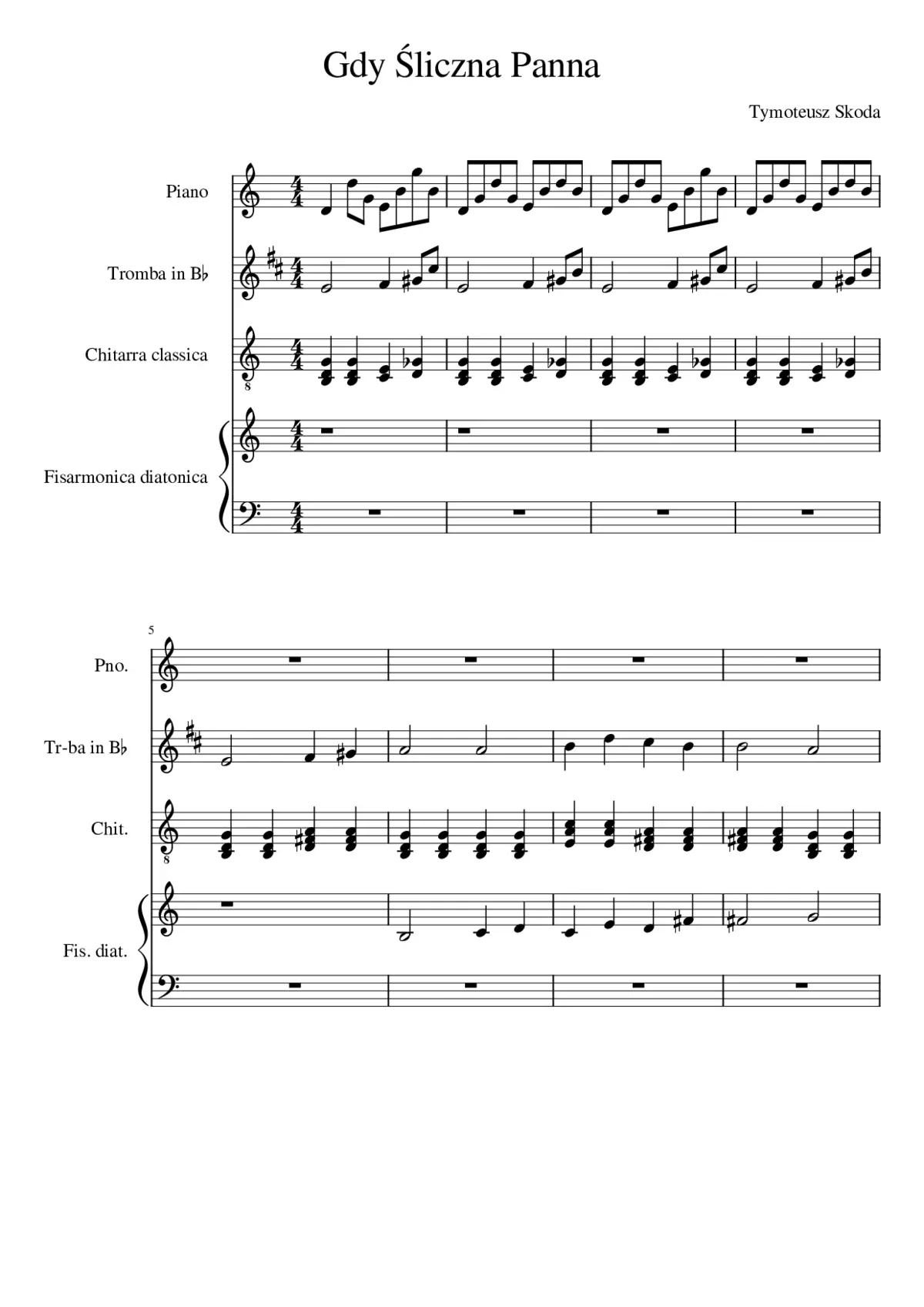 Gdy Åliczna Panna - Page 1