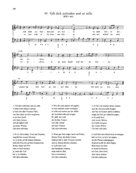 Gib dich zufrieden und sei stille