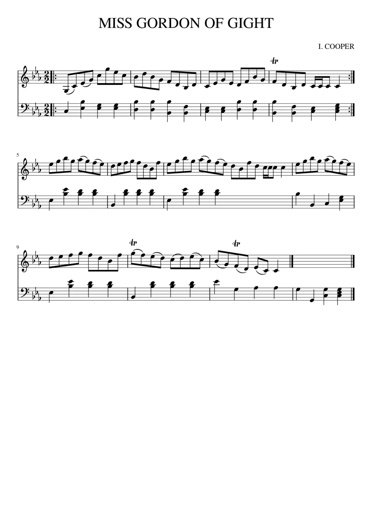 Miss Gordon Of Gight - Page 1