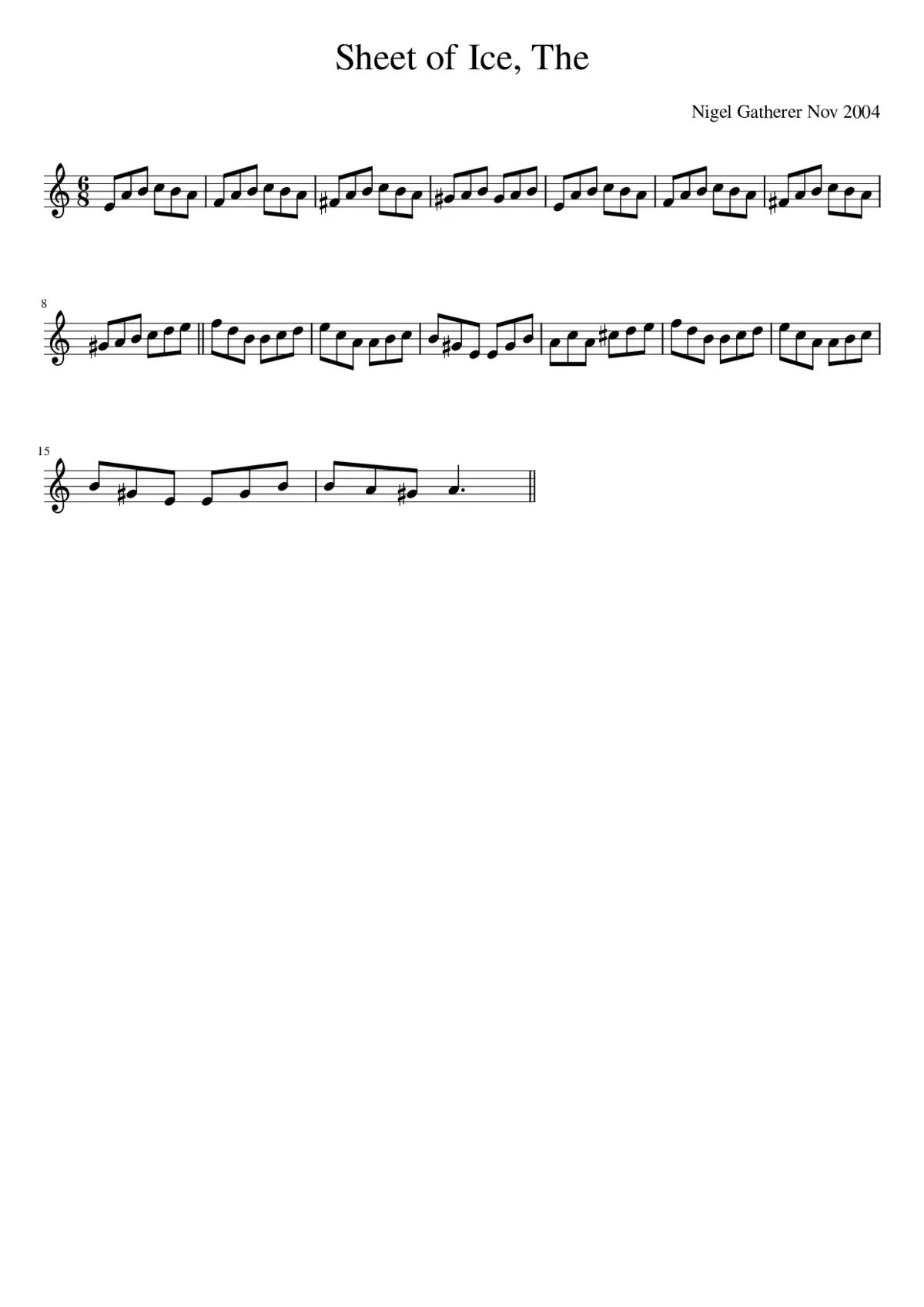 The Sheet of Ice - Page 1