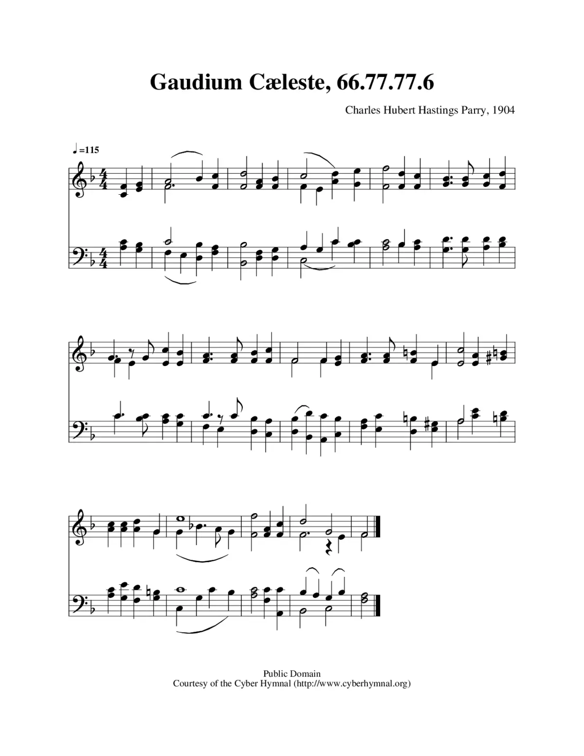 Gaudium Cæleste - Page 1