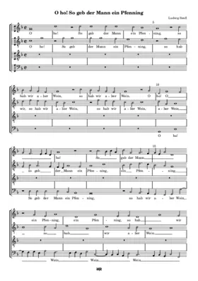 O ho! So geb der Mann ein Pfenning