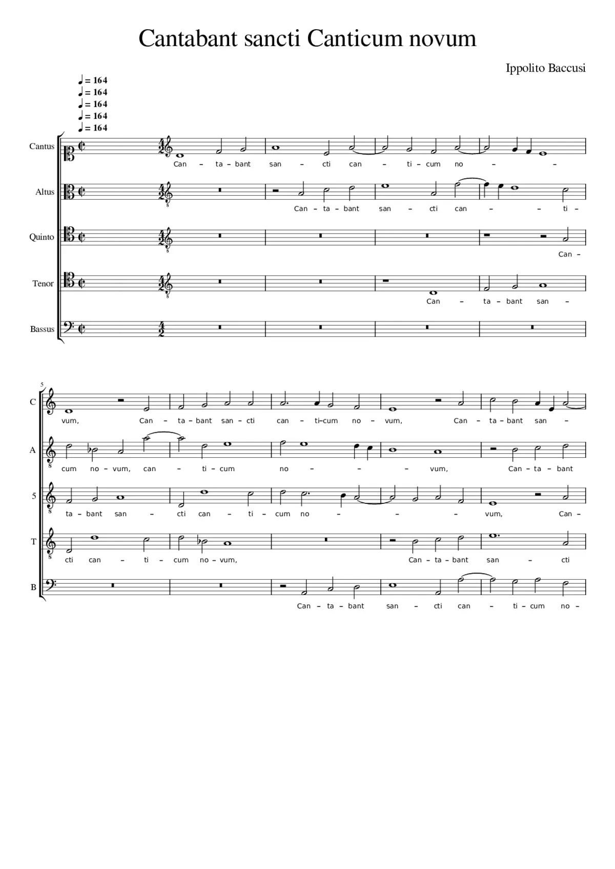 Cantabant sancti - Page 1