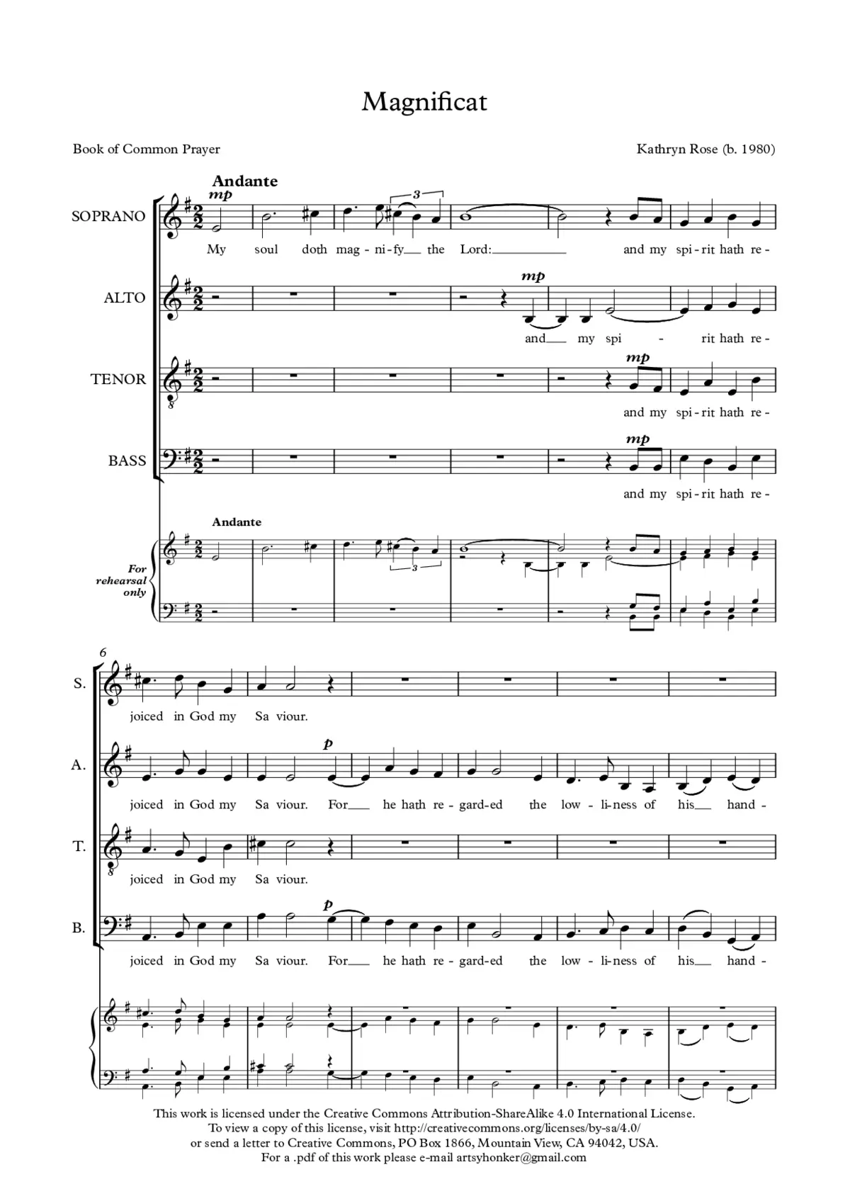 Magnificat - Page 1