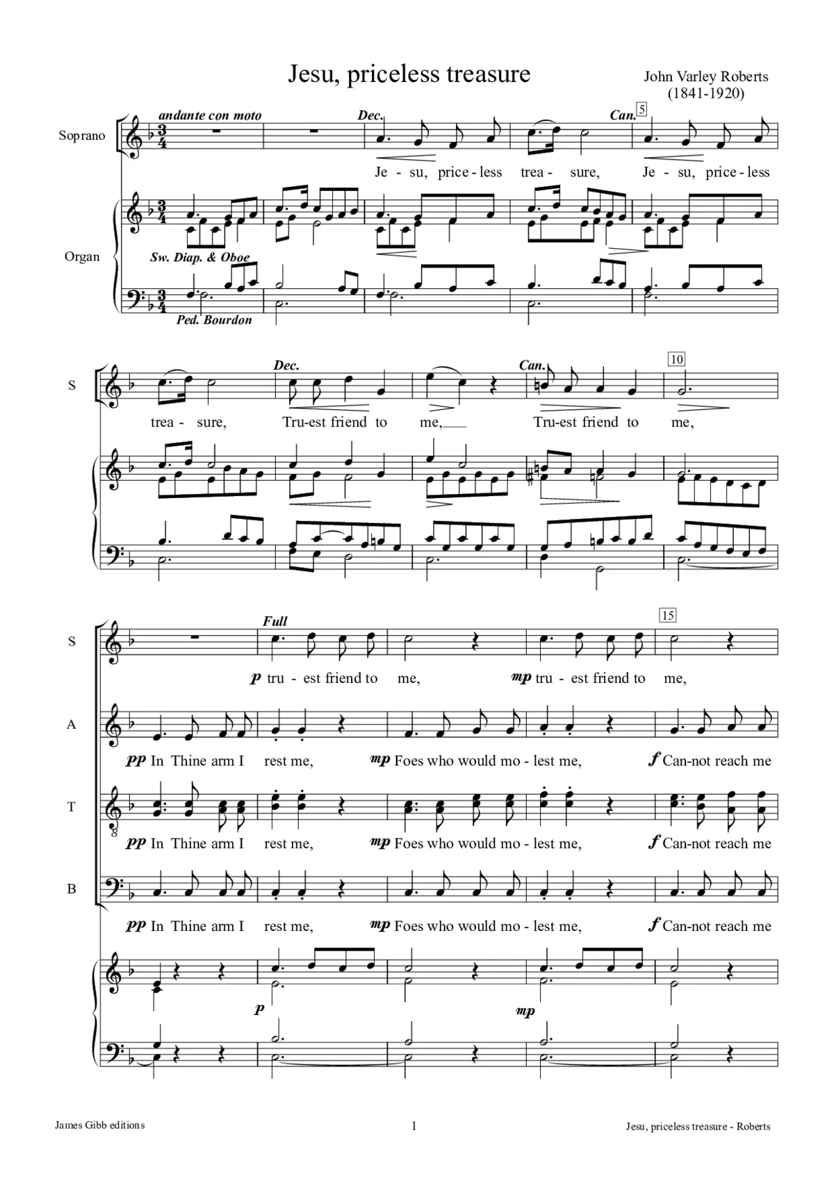Jesu, priceless treasure - Page 1