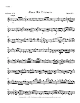 Alma Dei creatoris, KV 272a (KV 277)