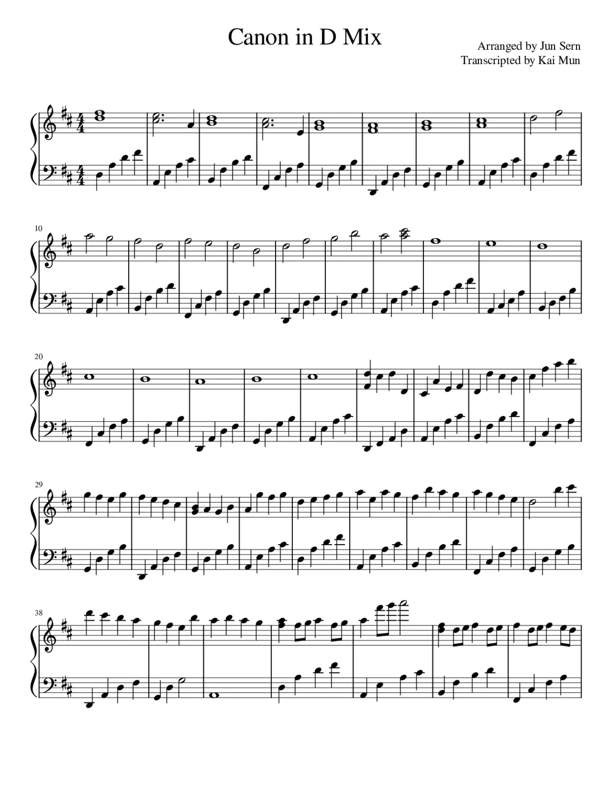 Canon in D Mix 2.0 - Page 1