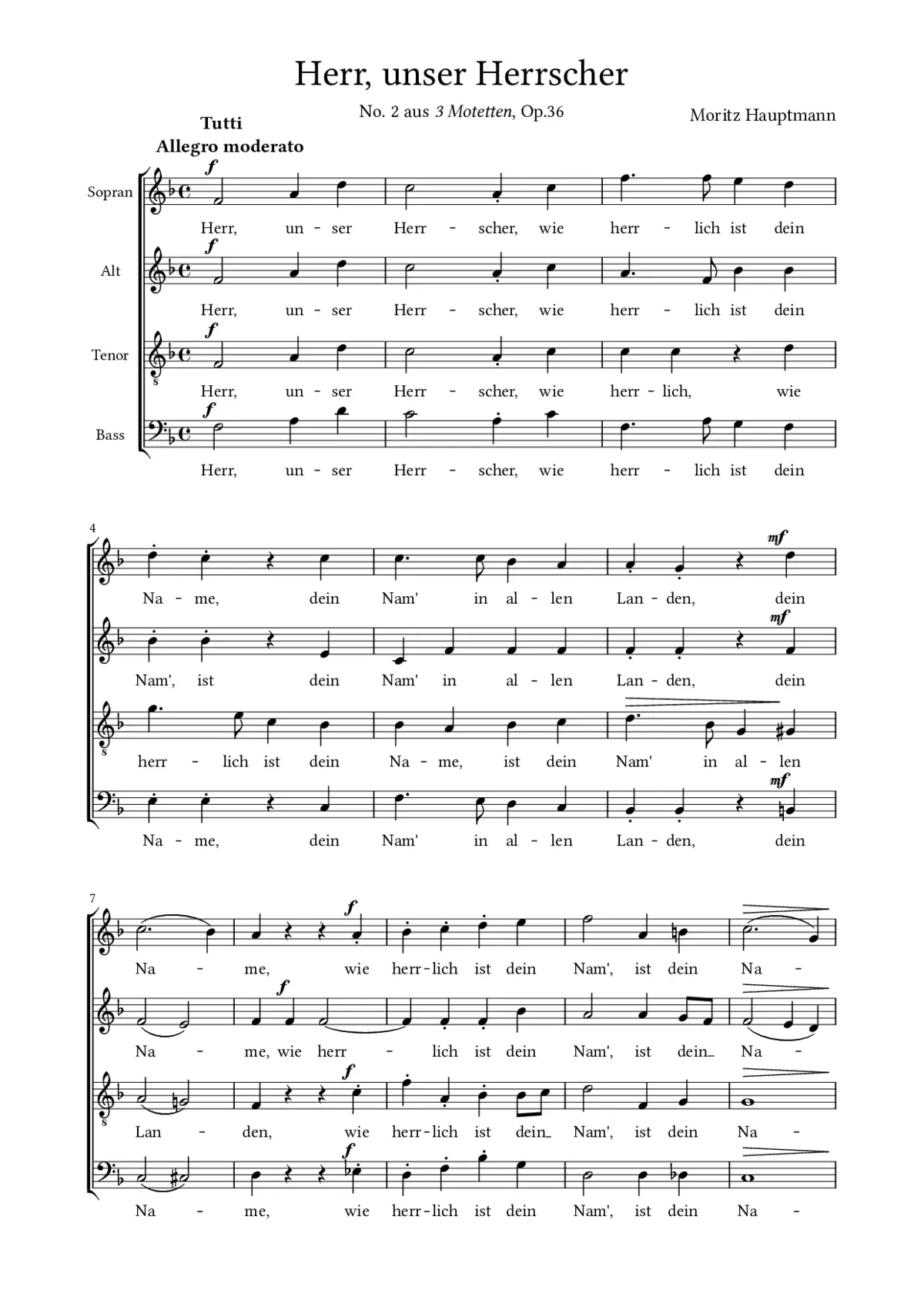 Herr, unser Herrscher - Page 1
