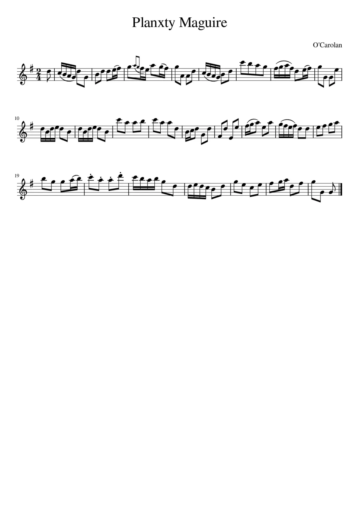 Planxty Maguire - Page 1