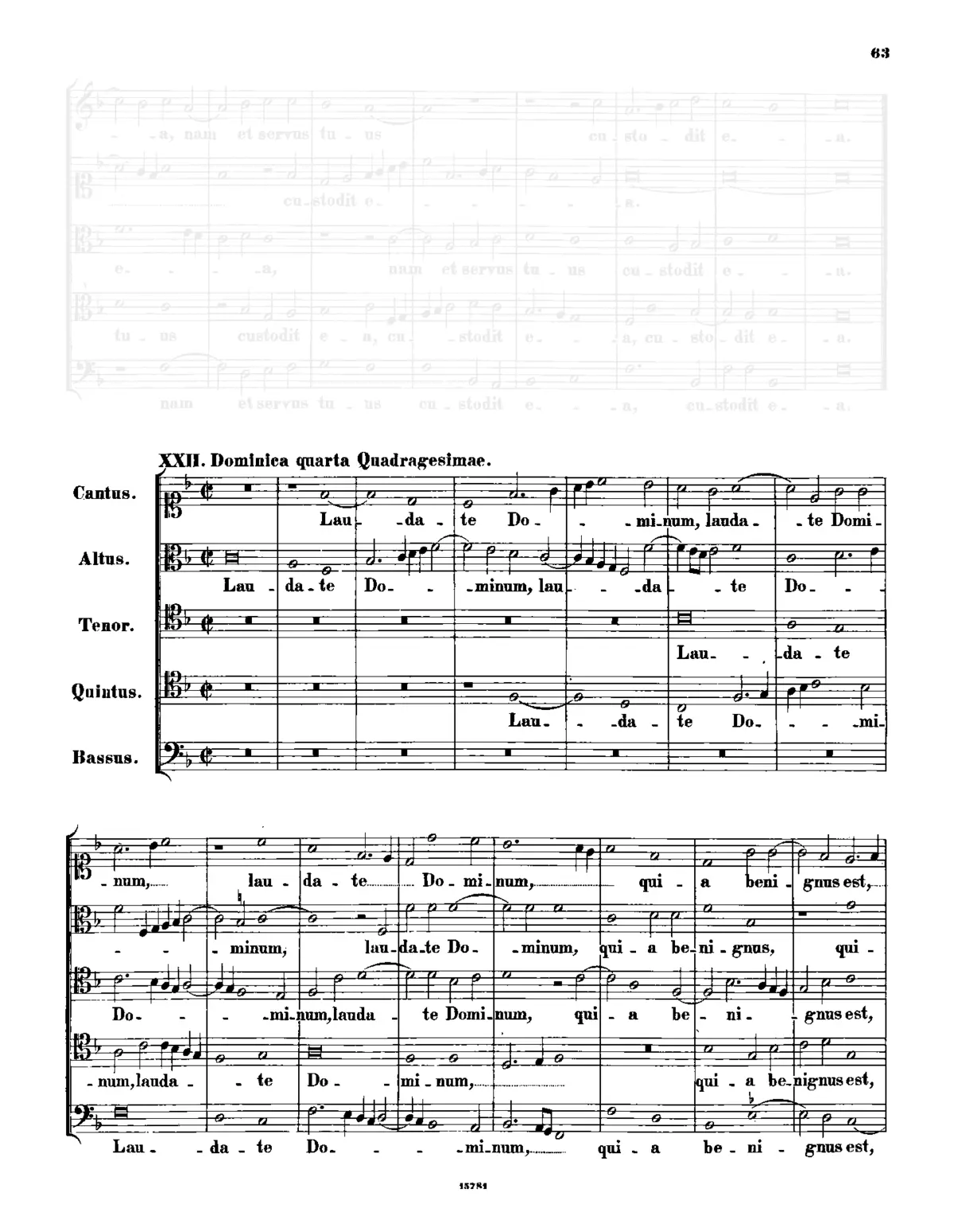 Laudate Dominum quia benignus est - Page 1