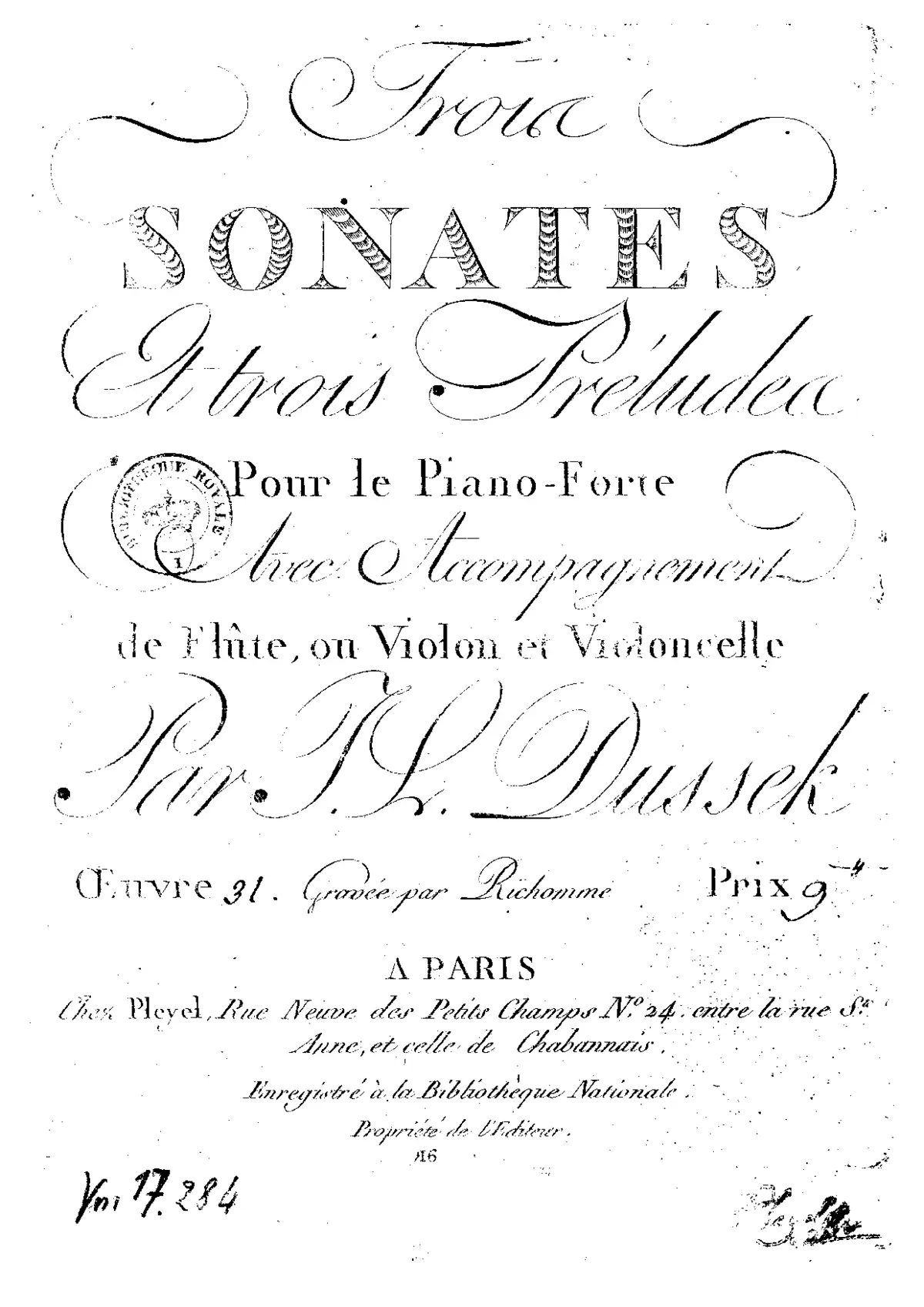 Three Sonatas and Three Preludes - Page 1
