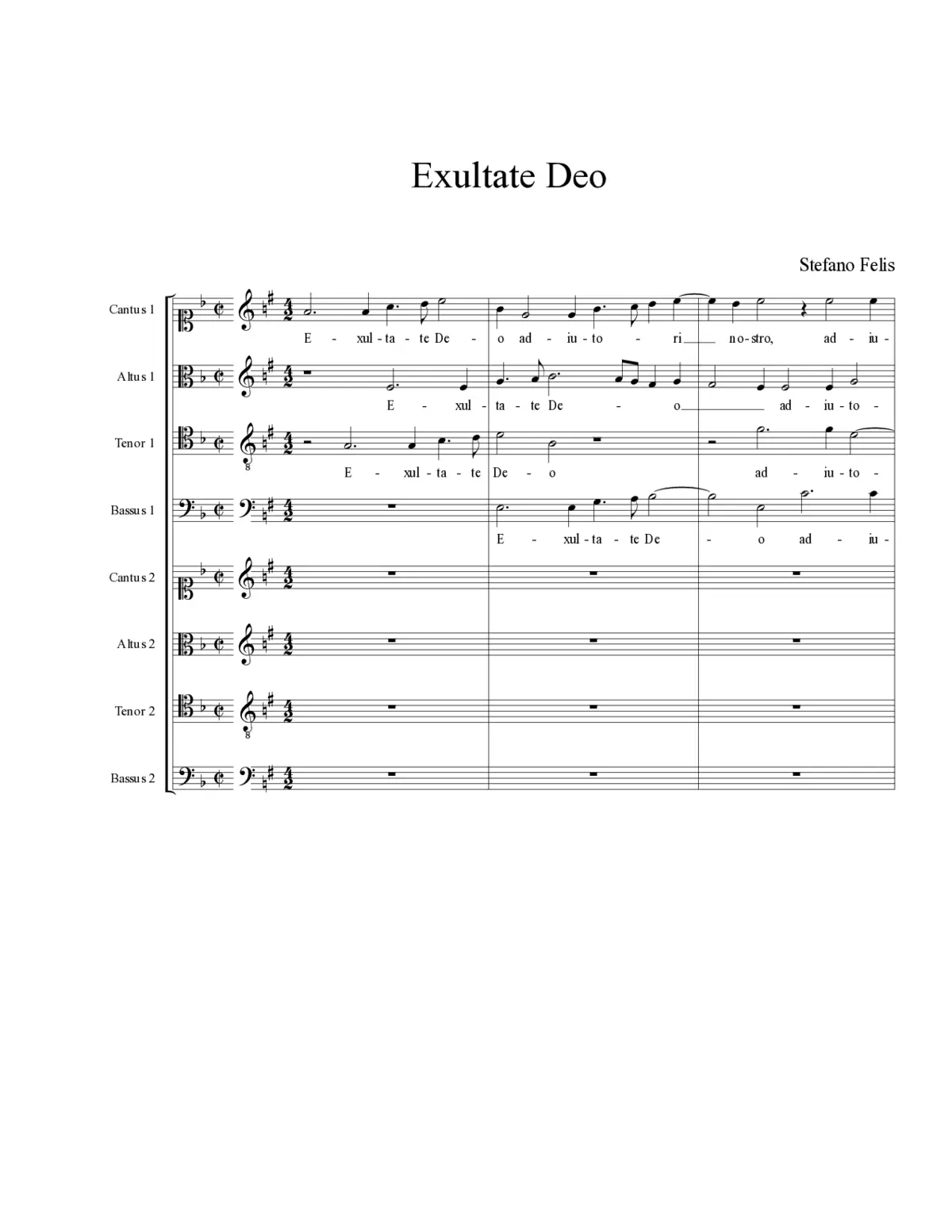 Exultate Deo - Page 1