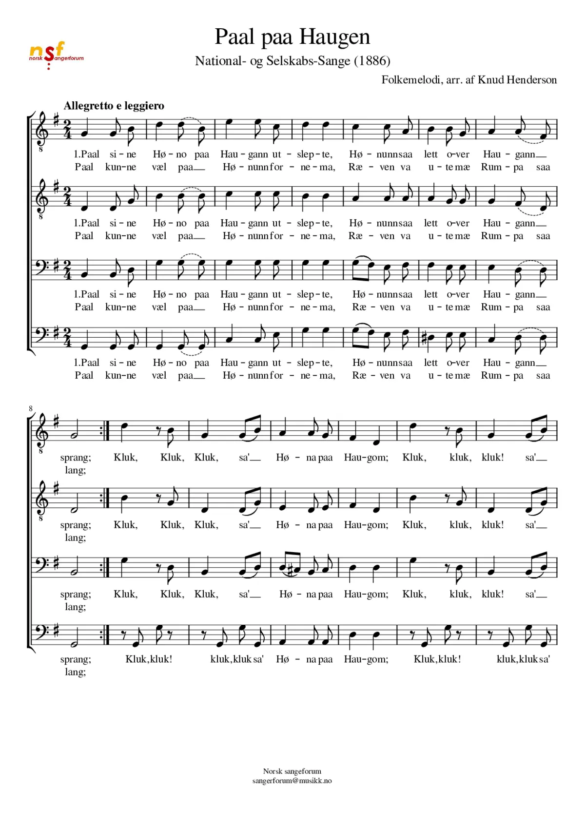 Paal paa Haugen - Page 1