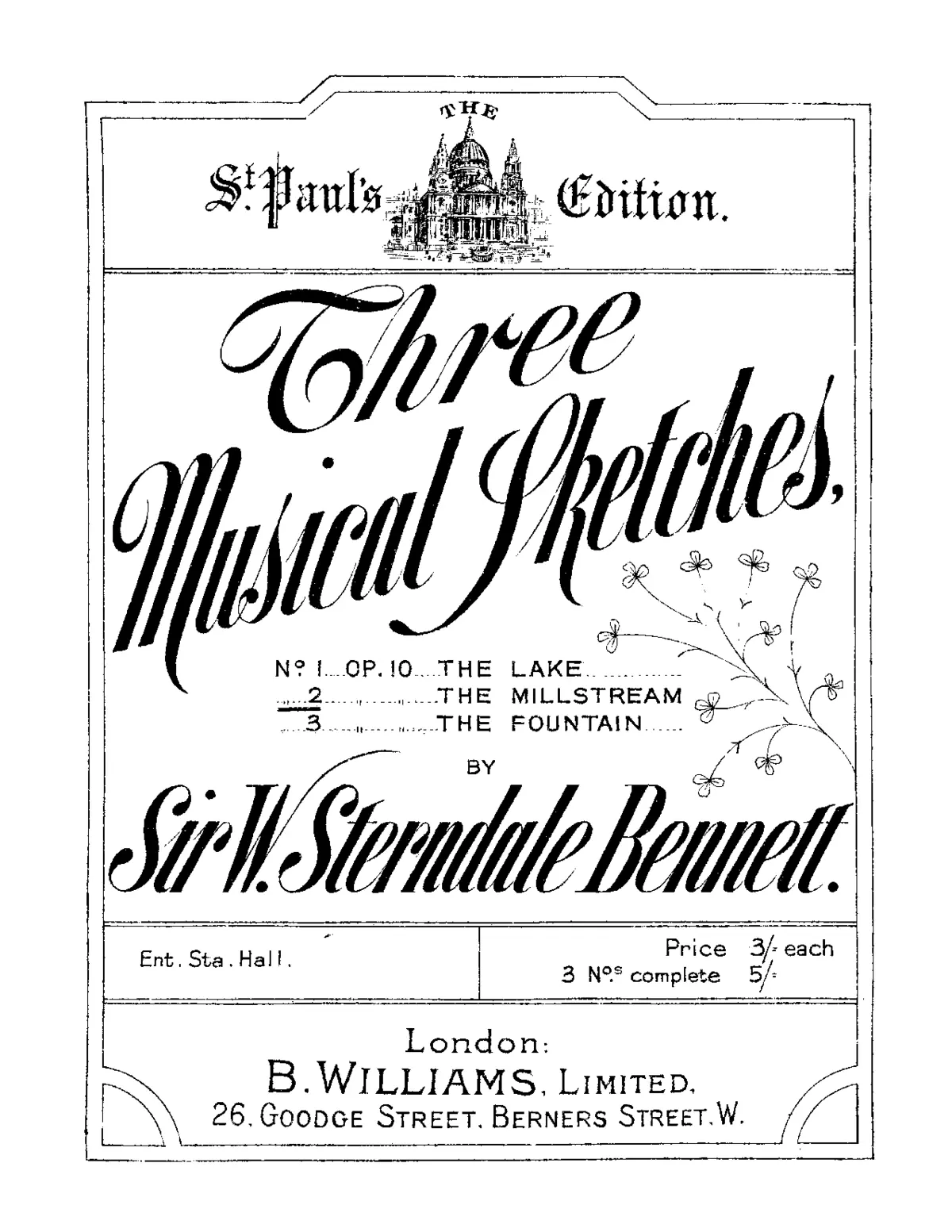 3 Musical Sketches, Op.10 - Page 1