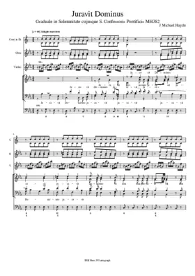 Juravit Dominus, MH 382