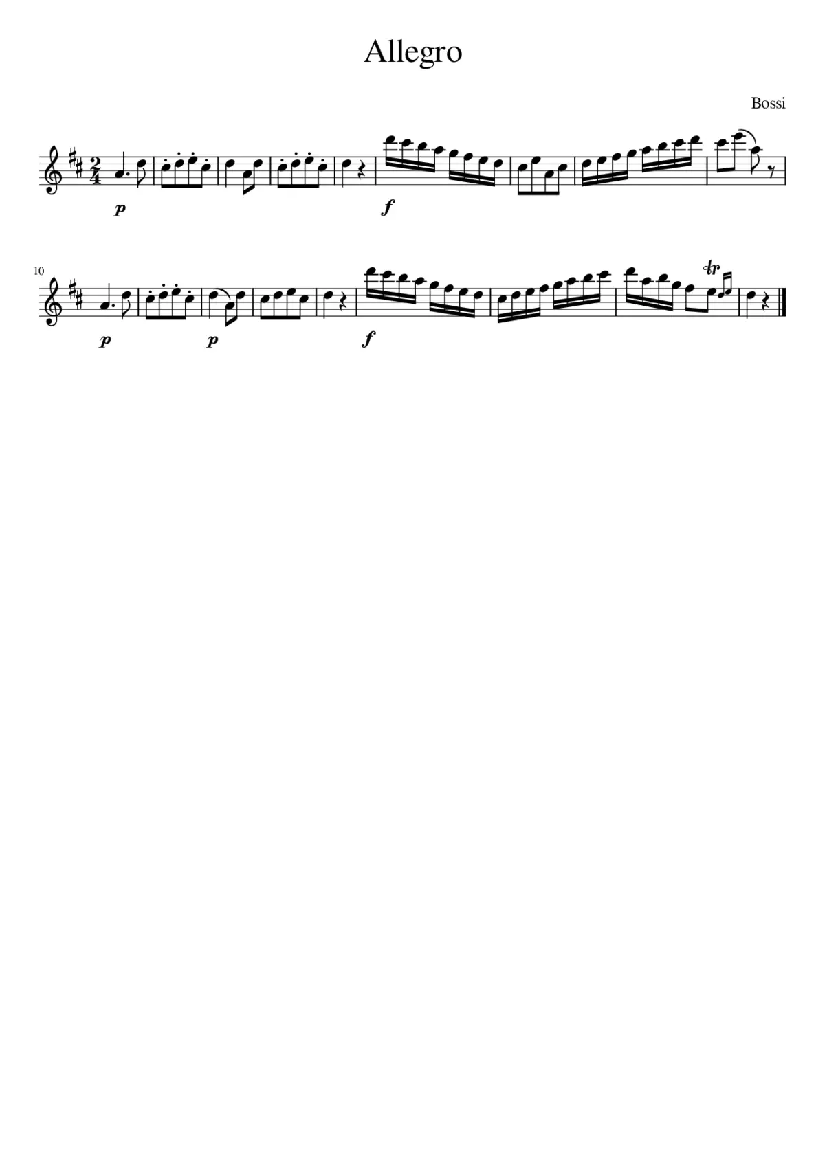 Allegro - Page 1