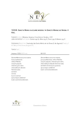 Sancta Maria succurre miseris