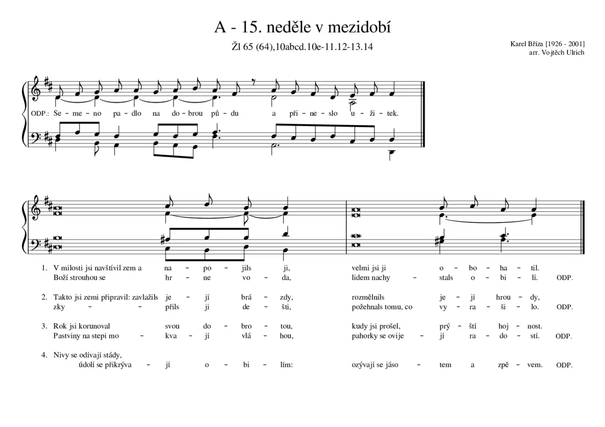 A - 15. neděle v mezidobí - Page 1