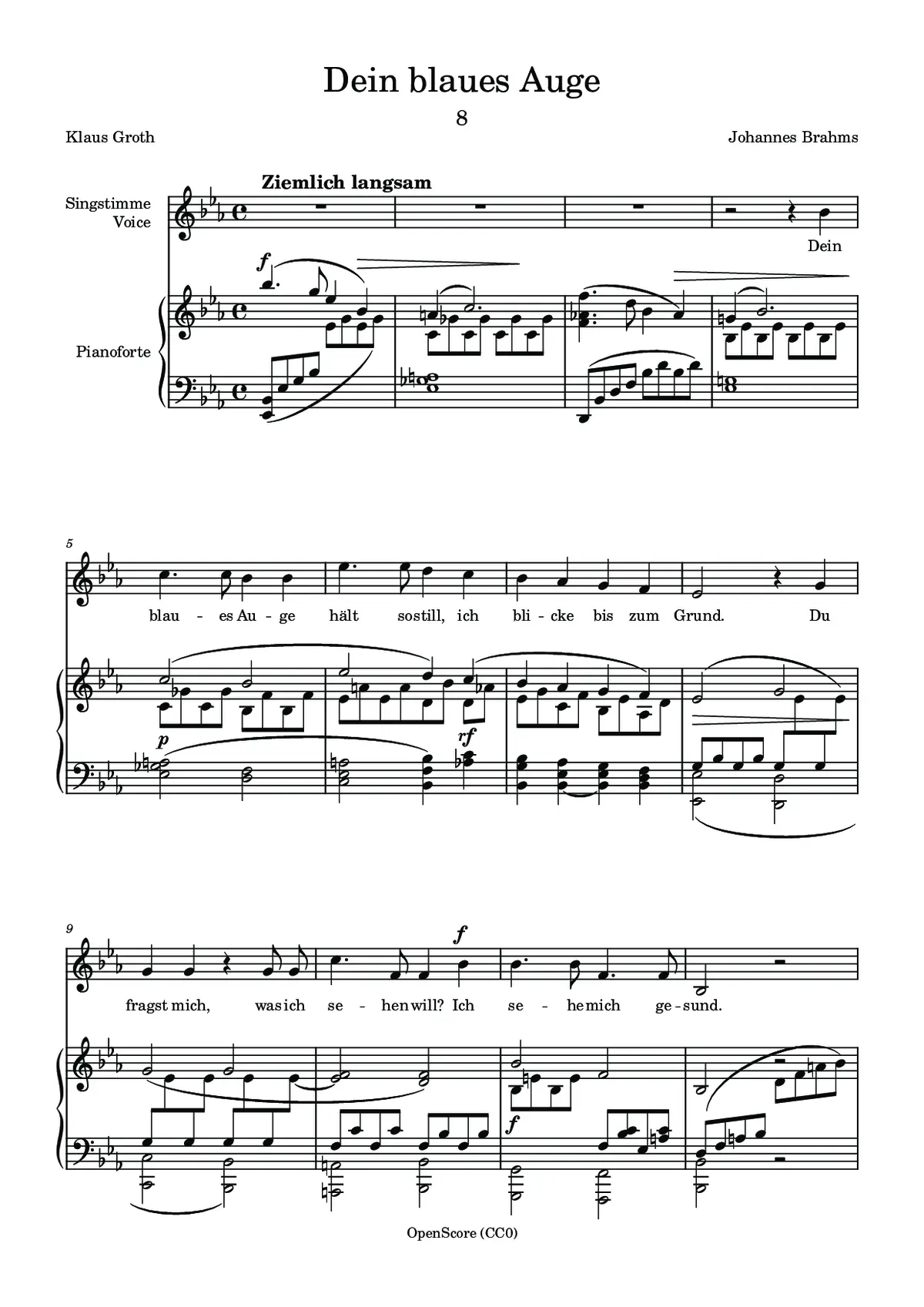 Dein blaues Auge - Page 1