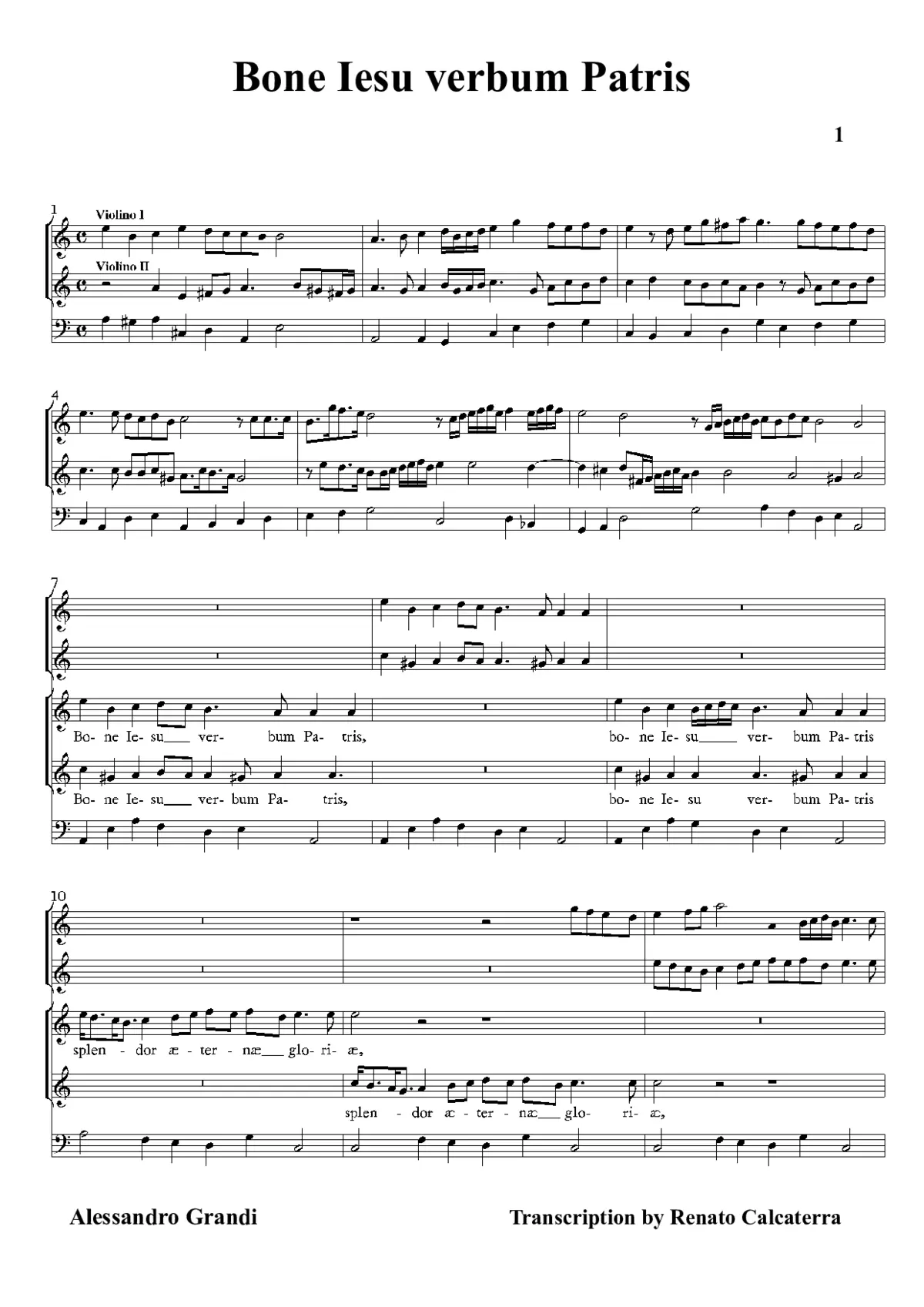 Bone Jesu verbum Patris - Page 1