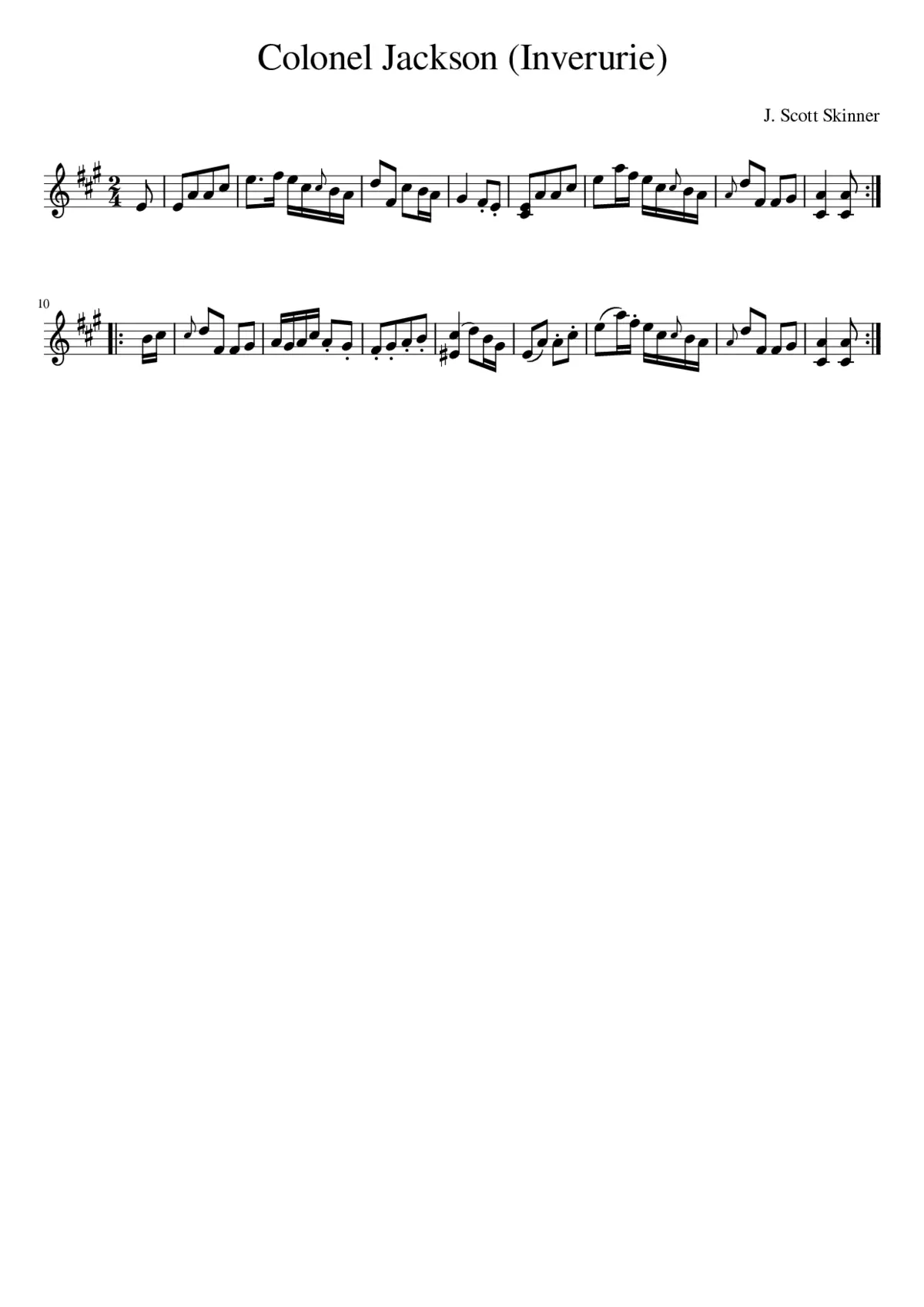 Colonel Jackson (Inverurie) - Page 1