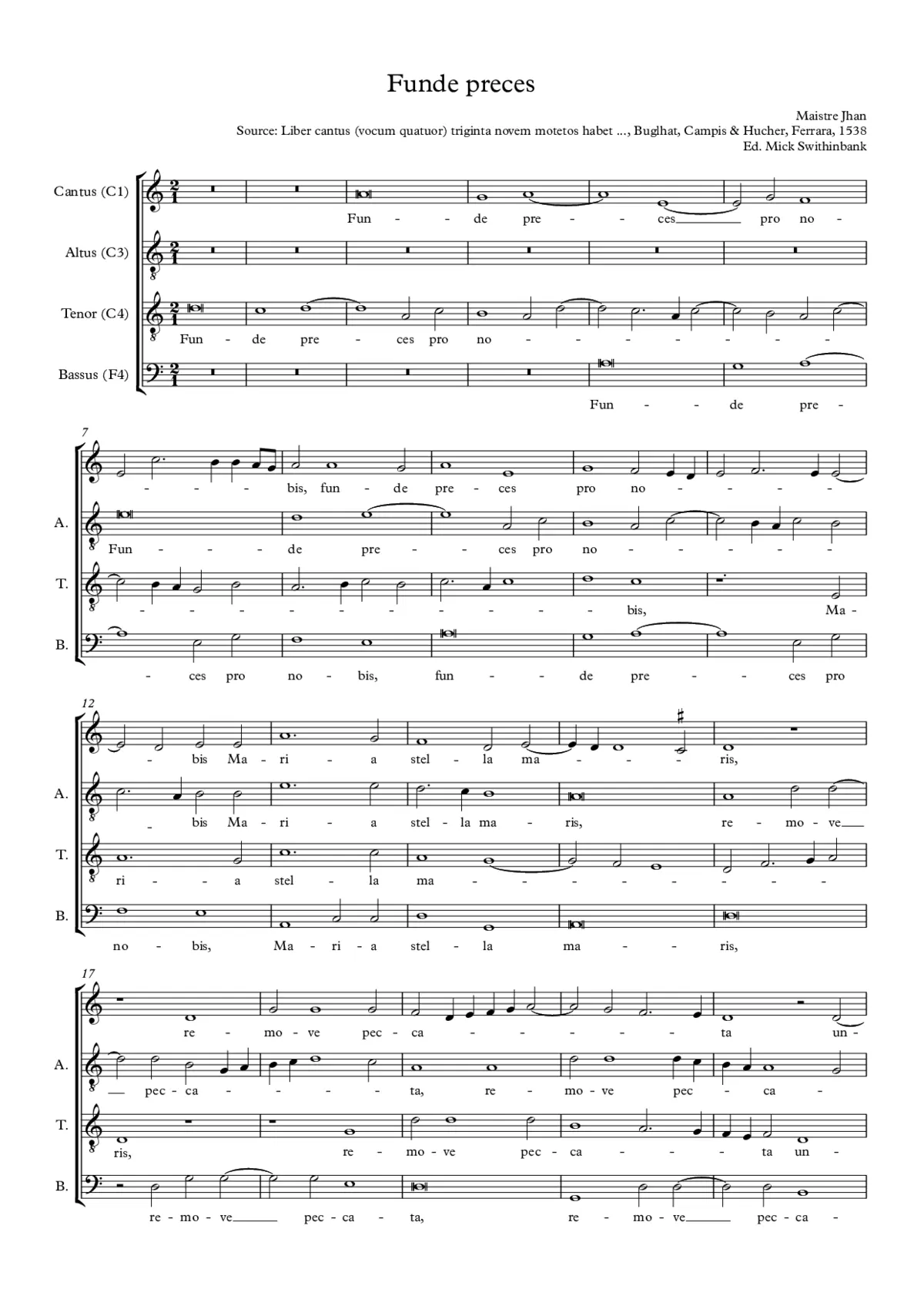 Funde preces pro nobis - Page 1