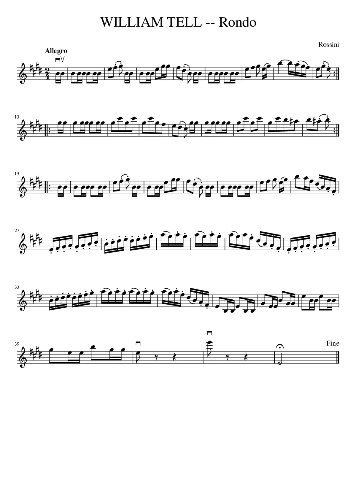 Guillaume Tell - Page 1