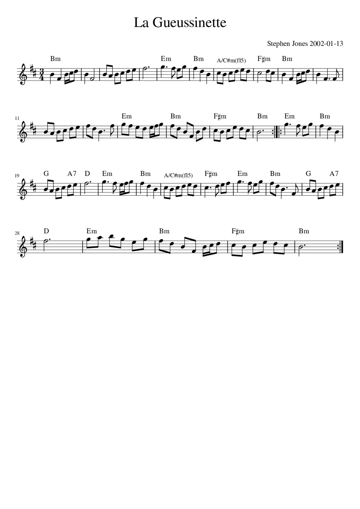 La Gueussinette - Page 1