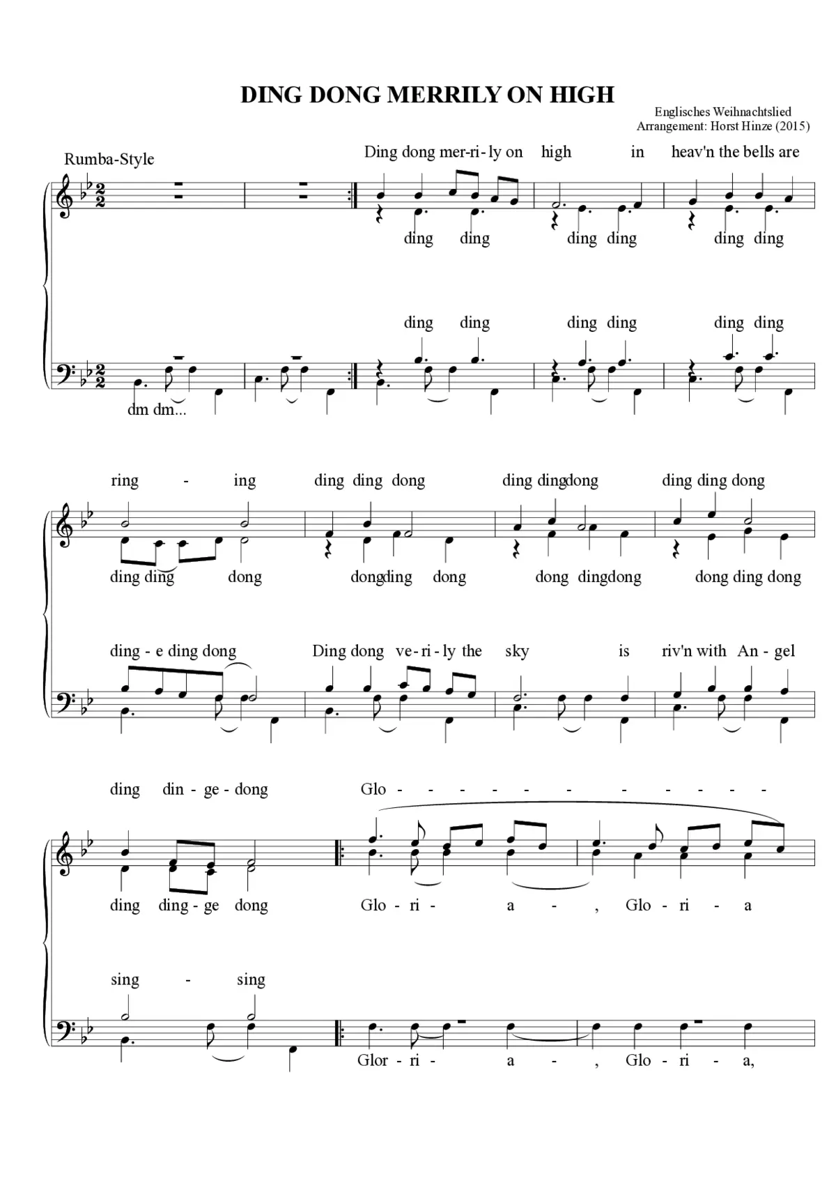 Ding dong merrily on high goes rumba - Page 1