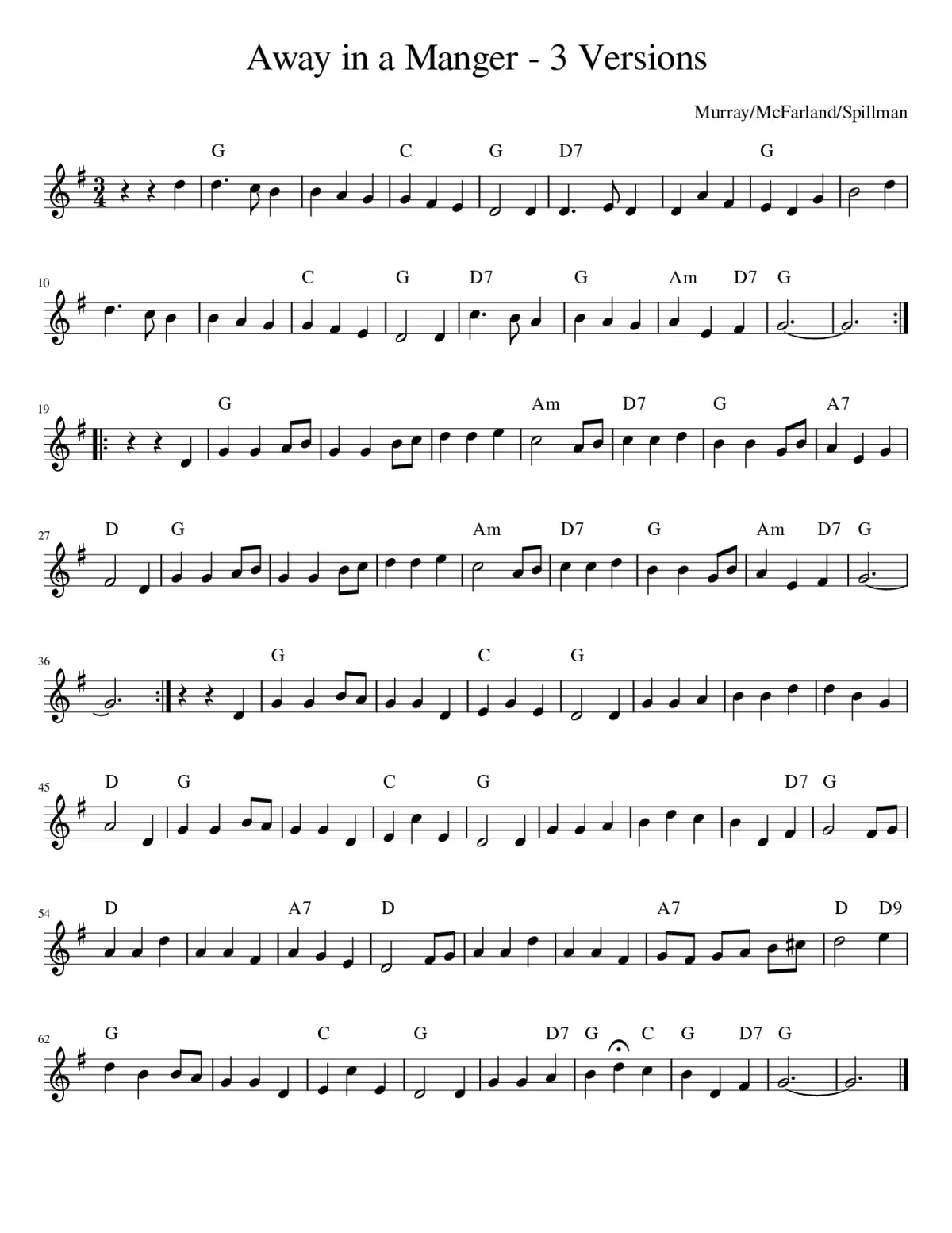 away in a manger - Page 1