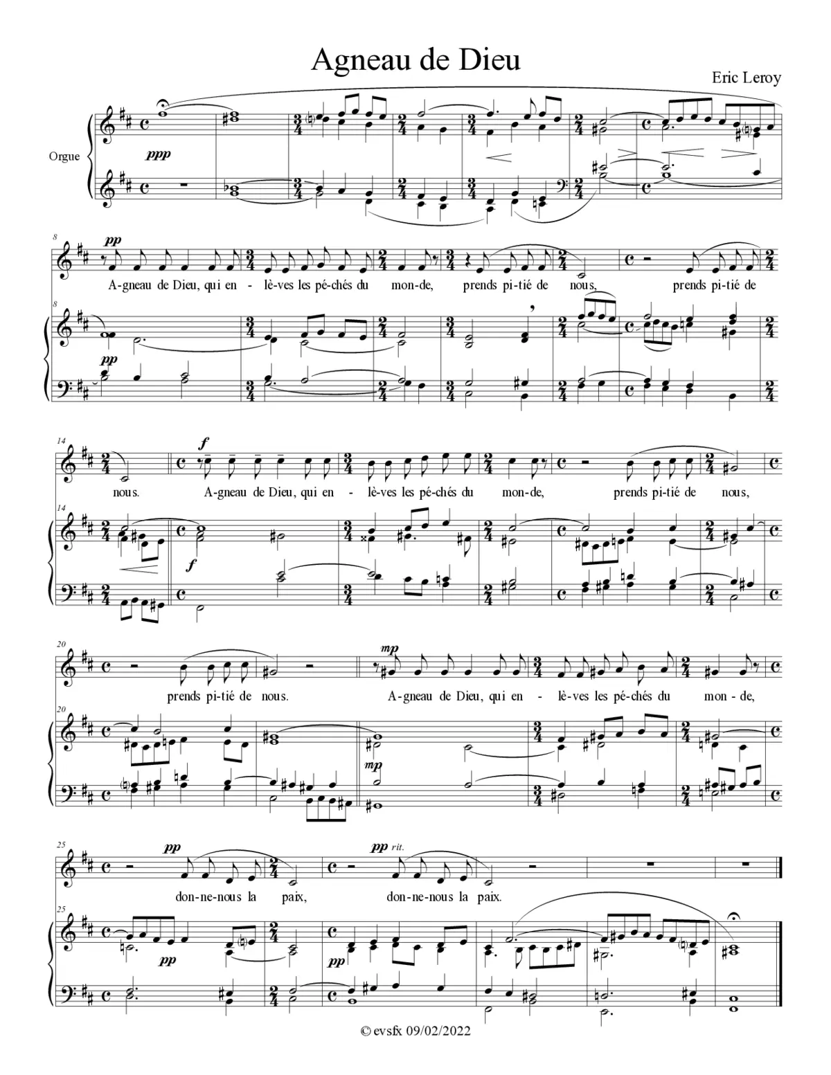 Agnus Dei - Page 1