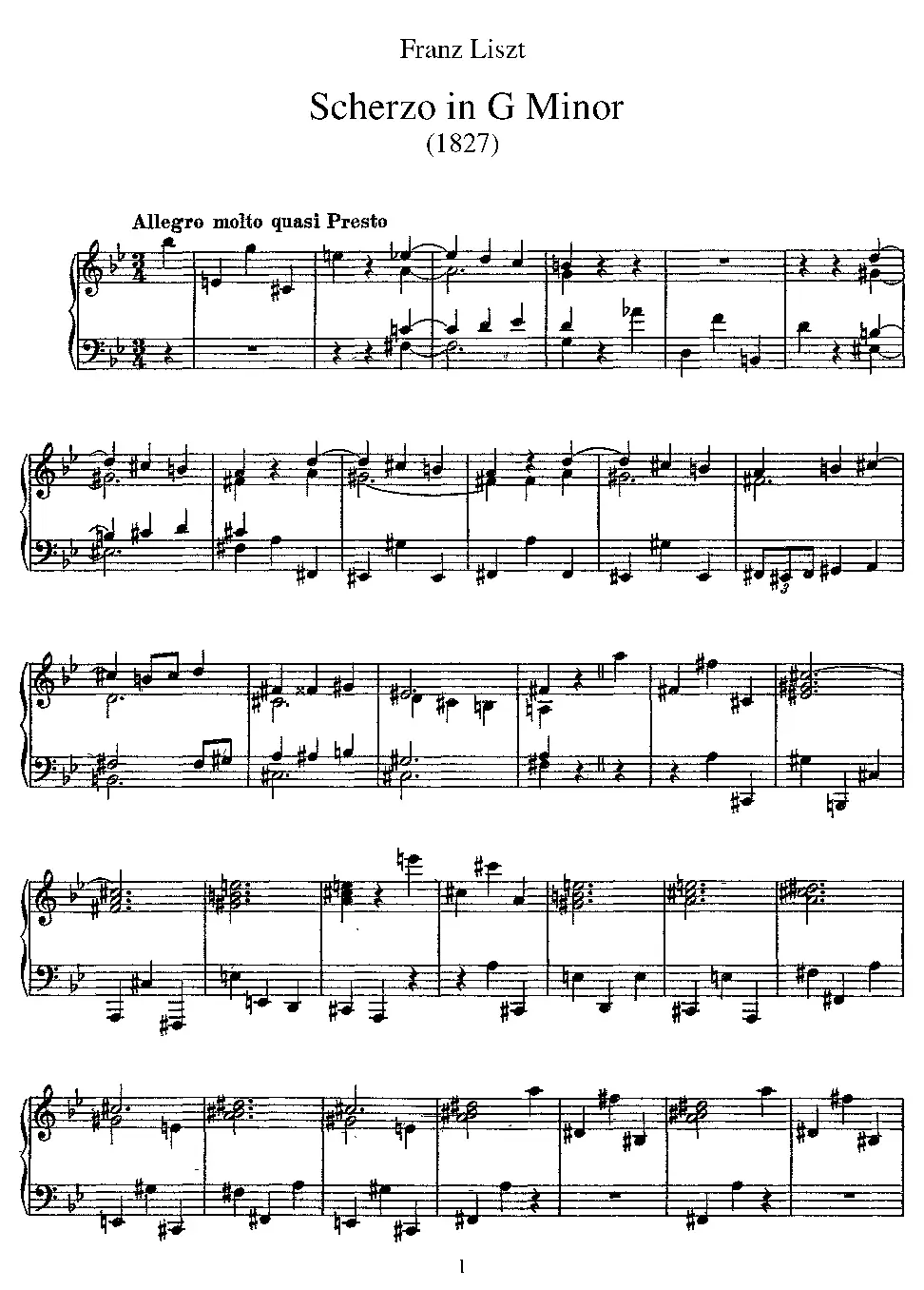 Scherzo - Page 1