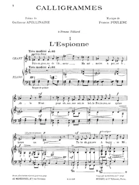 Calligrammes, FP 140